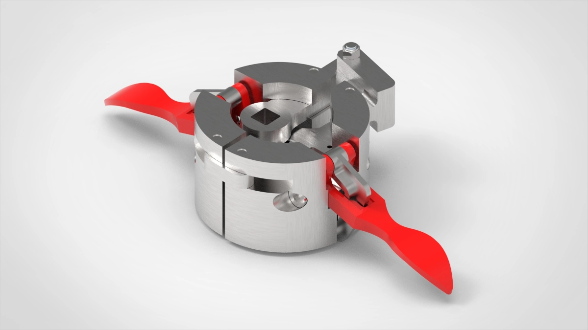 Geometría 3D para el cálculo FEM de útiles para el modelo Grundy. Imagen realizada por Atreydes Ingeniería