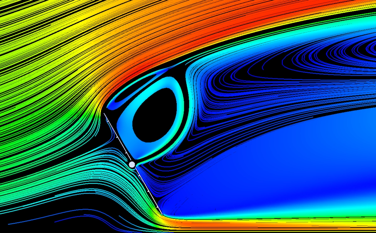 Análisis de resultados en simulaciones CFD sobre seguidor solar. Imagen realizada por Atreydes Ingeniería